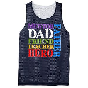 Mentor Dad Father Friend Teacher Hero Mesh Reversible Basketball Jersey Tank