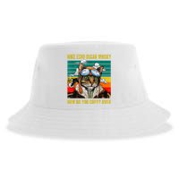 Mike Echo Oscar Whisky Cat Funny CatS Pun Pilot Vintage Sustainable Bucket Hat