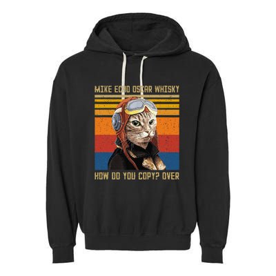 Mike Echo Oscar Whisky How Do You Copy Garment-Dyed Fleece Hoodie