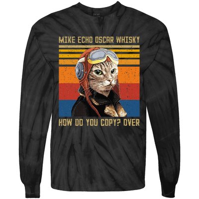 Mike Echo Oscar Whisky How Do You Copy Tie-Dye Long Sleeve Shirt