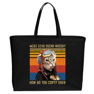 Mike Echo Oscar Whisky How Do You Copy Cotton Canvas Jumbo Tote