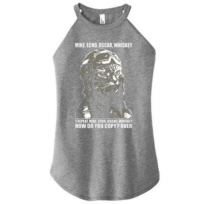 Mike Echo Oscar Whiskey I Repeat Mike Echo Oscar Whiskey How Do You Copy Over Ca Women's Perfect Tri Rocker Tank