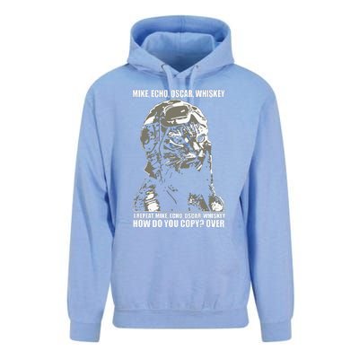 Mike Echo Oscar Whiskey I Repeat Mike Echo Oscar Whiskey How Do You Copy Over Ca Unisex Surf Hoodie