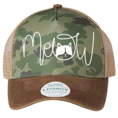 Meow Cat Calligraphy Legacy Tie Dye Trucker Hat