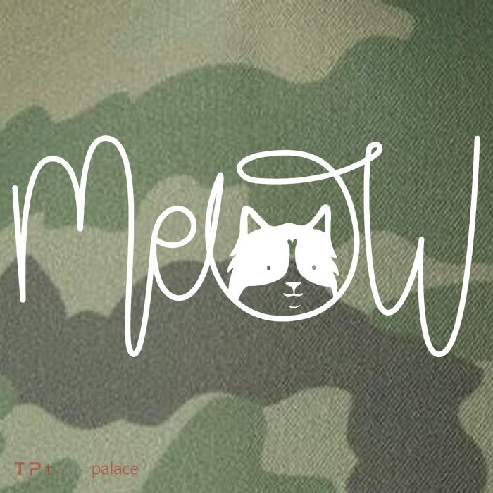 Meow Cat Calligraphy Legacy Tie Dye Trucker Hat