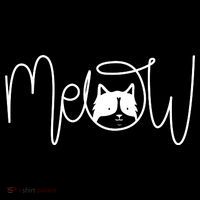 Meow Cat Calligraphy Tank Top