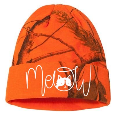 Meow Cat Calligraphy Kati Licensed 12" Camo Beanie