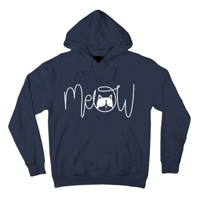 Meow Cat Calligraphy Hoodie