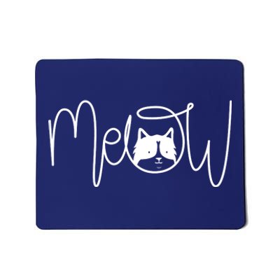 Meow Cat Calligraphy Mousepad