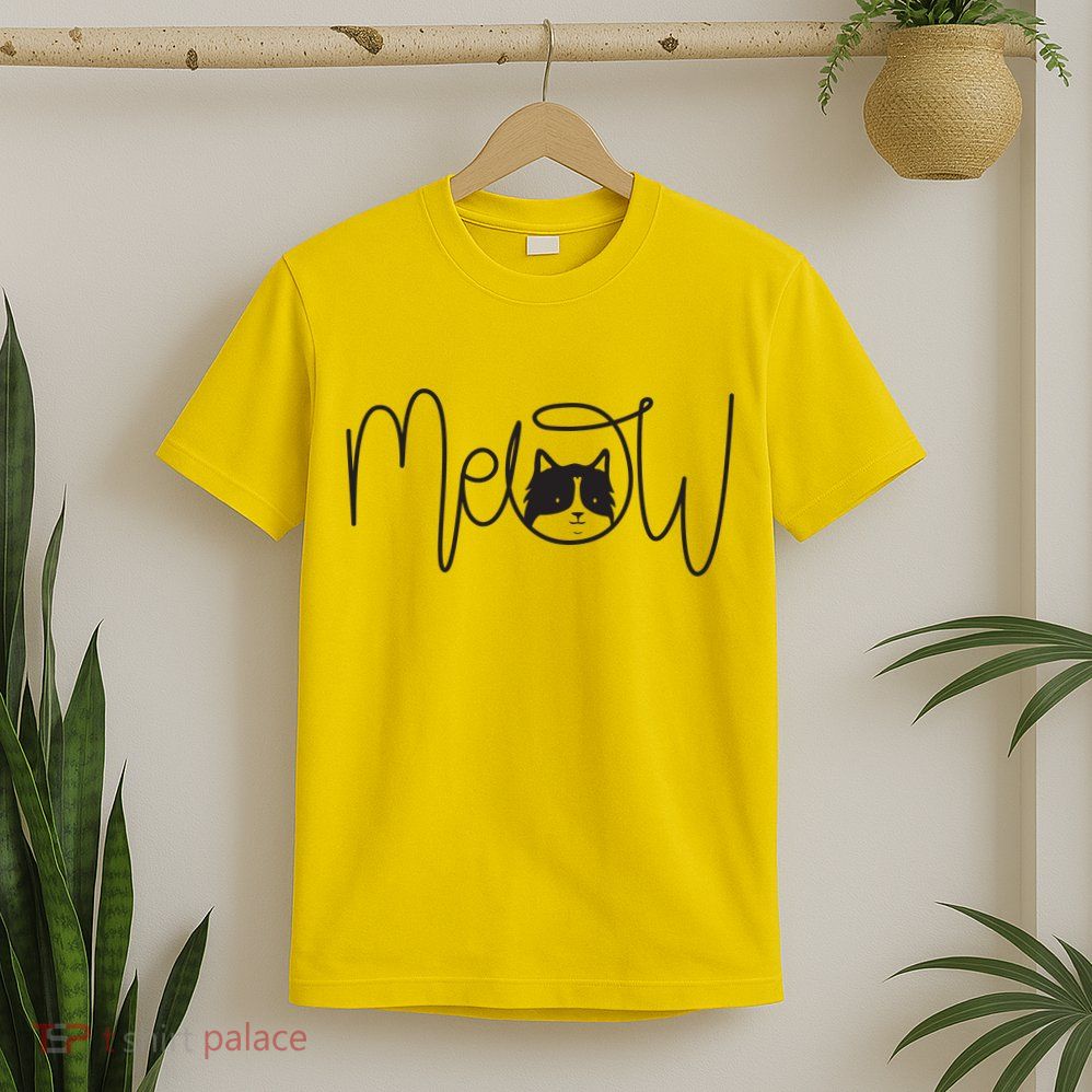 Meow Cat Calligraphy T-Shirt