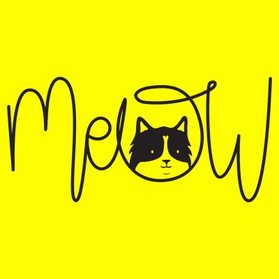 Meow Cat Calligraphy T-Shirt