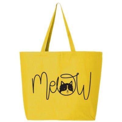 Meow Cat Calligraphy 25L Jumbo Tote