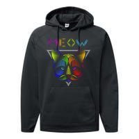 Meow Cat Neon Performance Fleece Hoodie