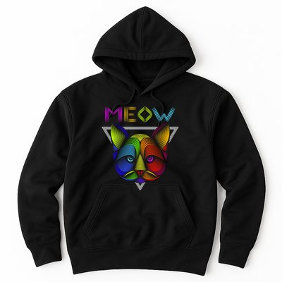 Meow Cat Neon Hoodie