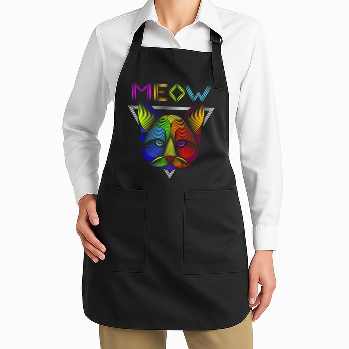 Meow Cat Neon Apron