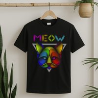 Meow Cat Neon T-Shirt