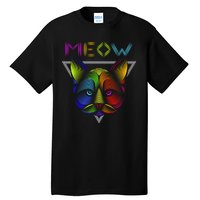 Meow Cat Neon Tall T-Shirt