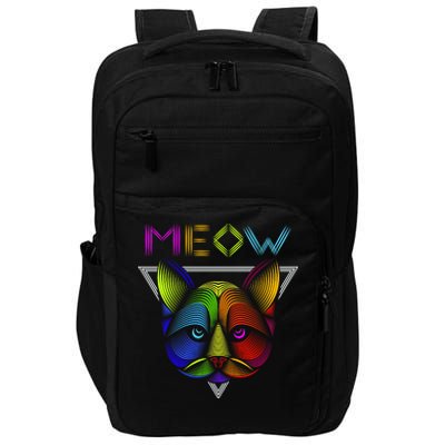 Meow Cat Neon Impact Tech Backpack