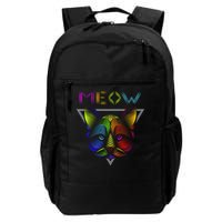 Meow Cat Neon Daily Commute Backpack