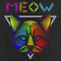 Meow Cat Neon 15oz Campfire Ceramic Mug