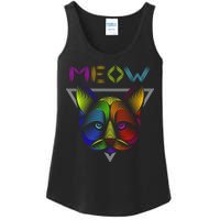 Meow Cat Neon Ladies Essential Tank