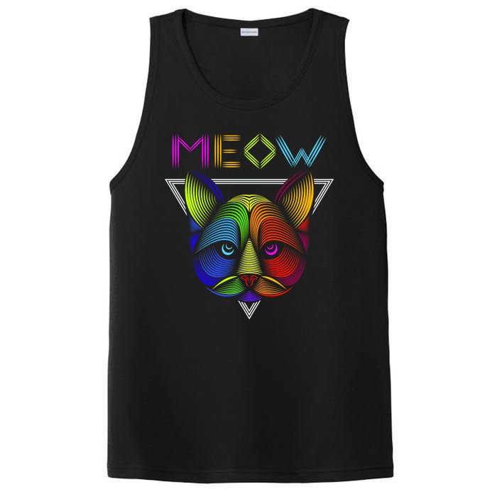 Meow Cat Neon PosiCharge Competitor Tank