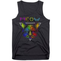 Meow Cat Neon Tank Top