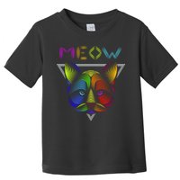 Meow Cat Neon Toddler T-Shirt