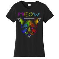 Meow Cat Neon Women's T-Shirt