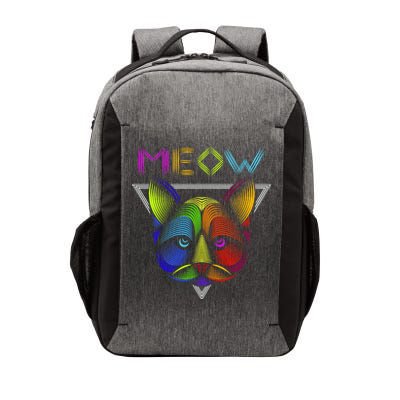 Meow Cat Neon Vector Backpack