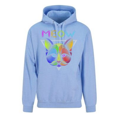 Meow Cat Neon Unisex Surf Hoodie