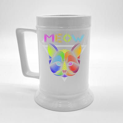 Meow Cat Neon Beer Stein