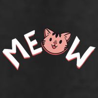 Meow Kitten Face 7 Panel Mesh Trucker Snapback Hat