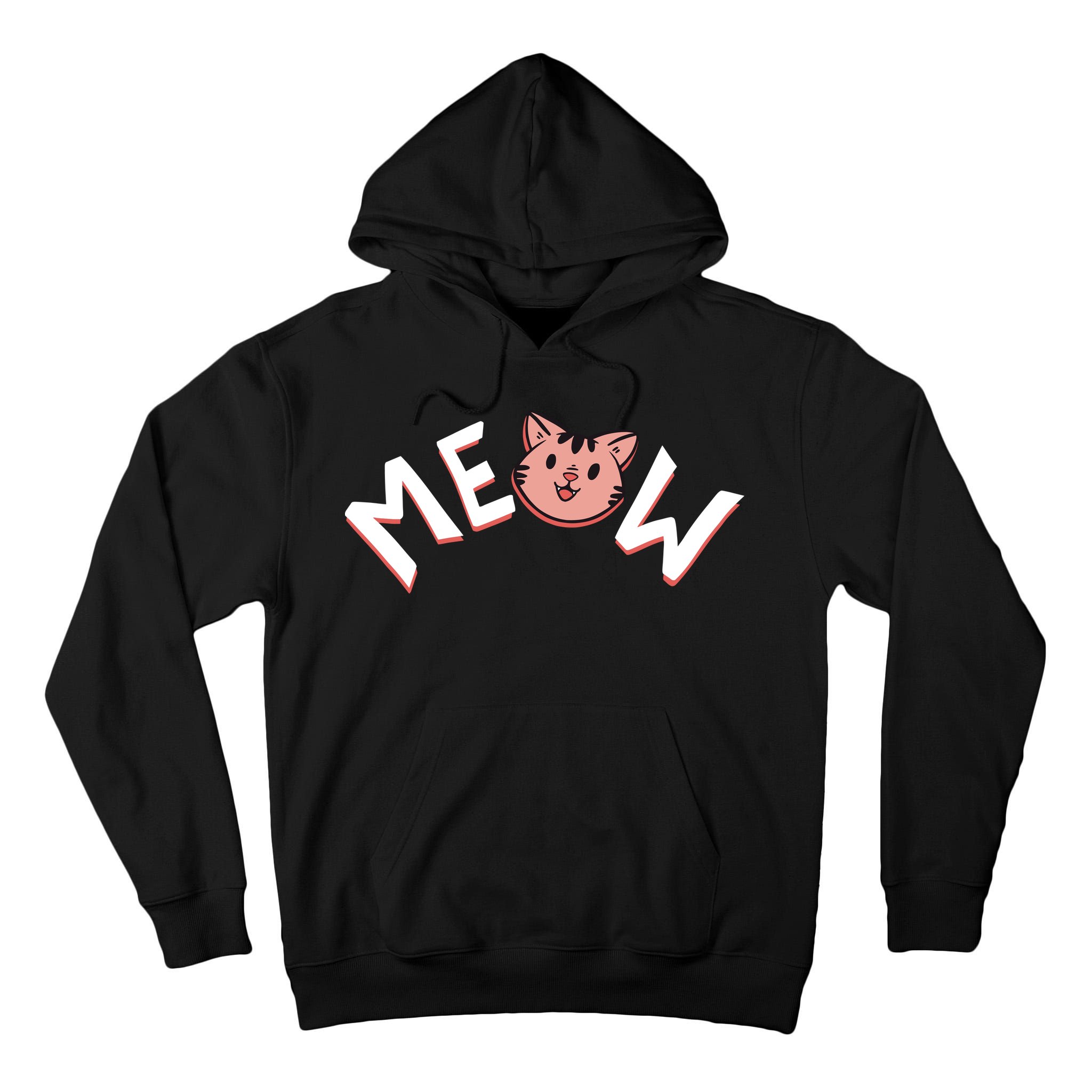Meow Kitten Face Tall Hoodie
