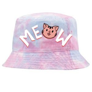 Meow Kitten Face Tie-Dyed Bucket Hat