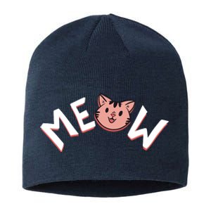 Meow Kitten Face Sustainable Beanie