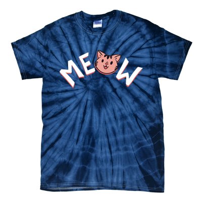 Meow Kitten Face Tie-Dye T-Shirt