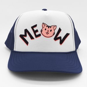 Meow Kitten Face Trucker Hat