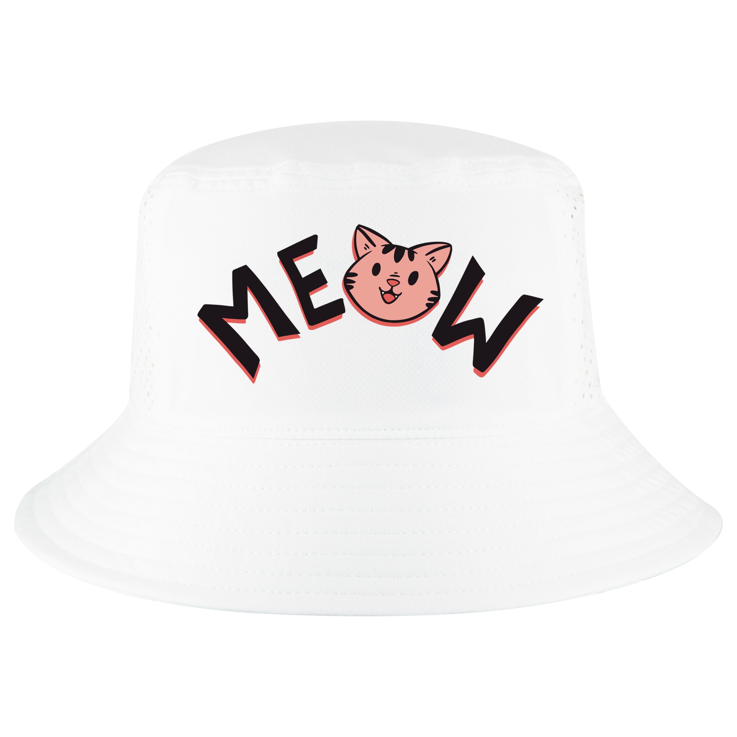 Meow Kitten Face Cool Comfort Performance Bucket Hat