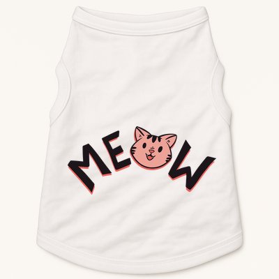 Meow Kitten Face Doggie Tank