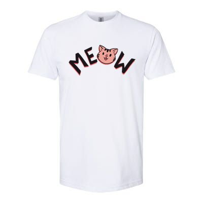 Meow Kitten Face Softstyle® CVC T-Shirt