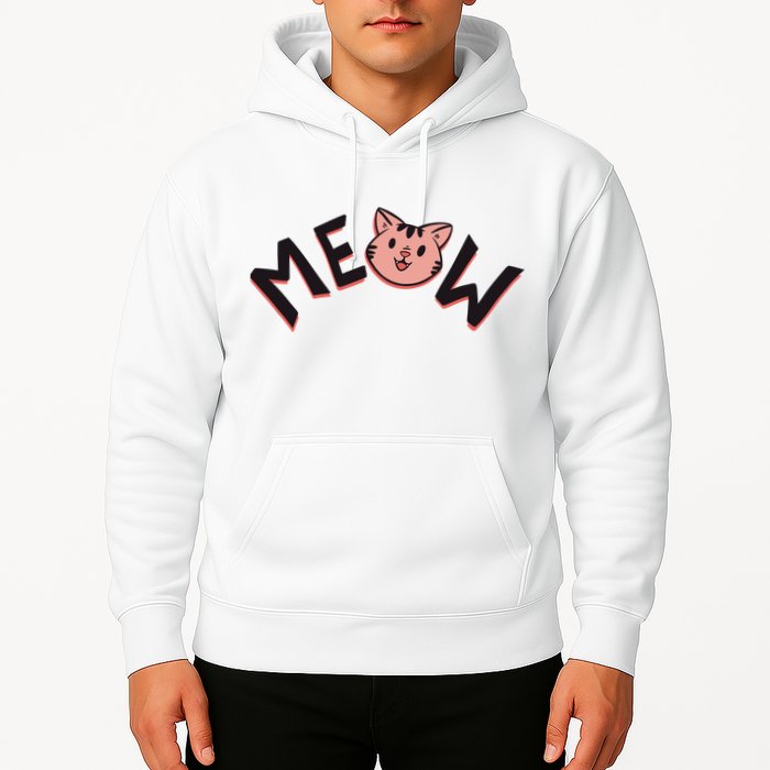 Meow Kitten Face Hoodie