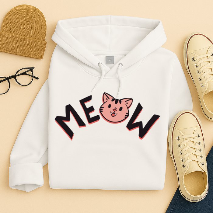 Meow Kitten Face Hoodie