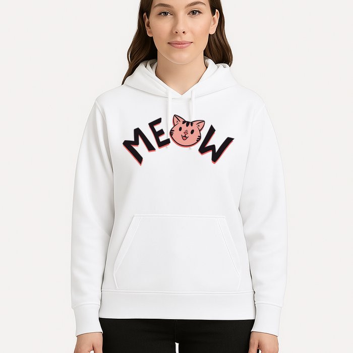 Meow Kitten Face Hoodie