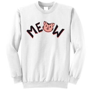 Meow Kitten Face Sweatshirt