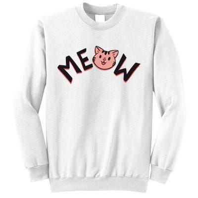 Meow Kitten Face Sweatshirt