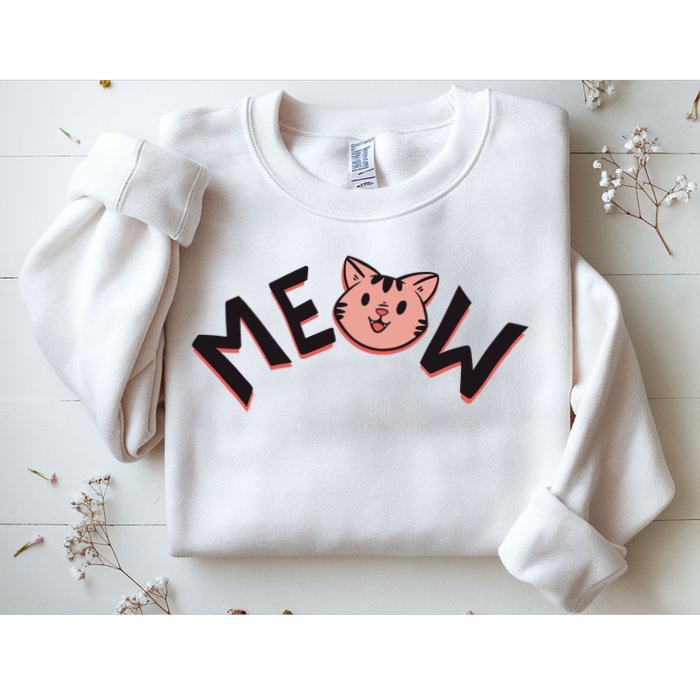 Meow Kitten Face Sweatshirt