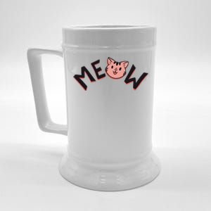 Meow Kitten Face Beer Stein