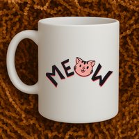 Meow Kitten Face Mug
