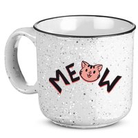 Meow Kitten Face 15oz Campfire Ceramic Mug